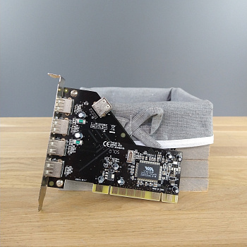 Контроллер Apollo PCI to USB 2.0 5 ports (SD-U2VIA6205-41) #Used